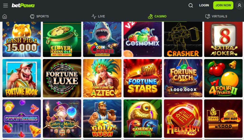 betpawa games