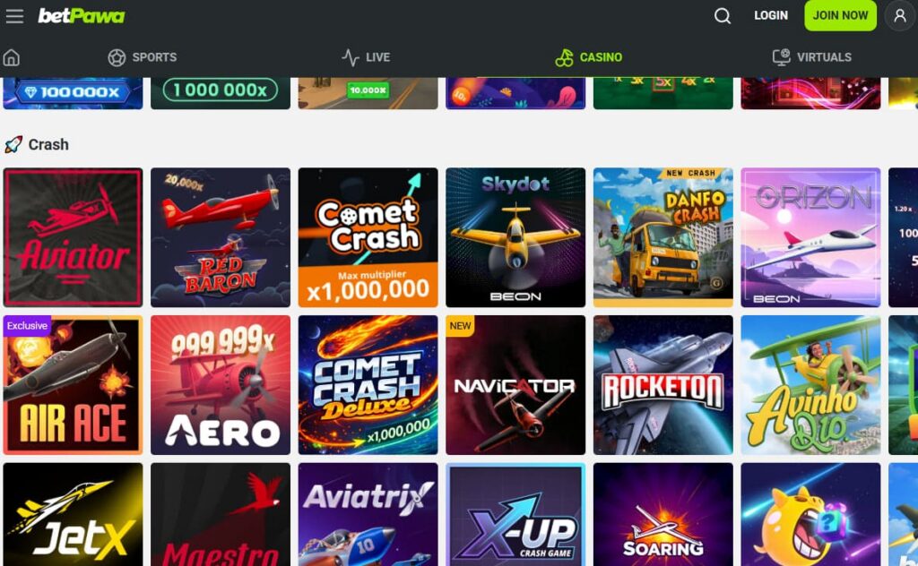 betpawa play casino game online